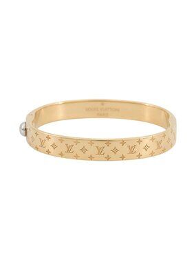 Louis Vuitton Bangle Monogram Pattern Cuff Nanogram M Bracelet